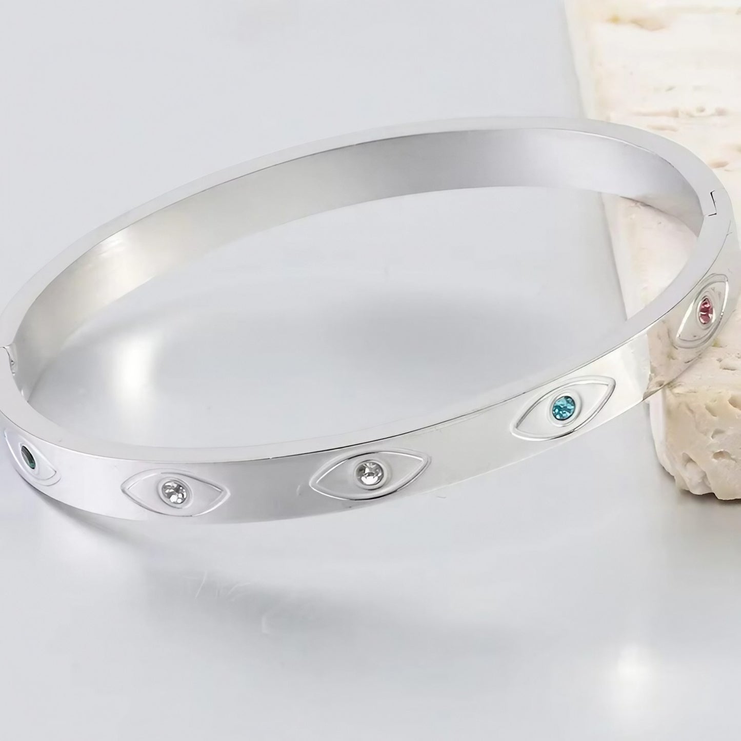 XSpiritual™- Titanium Steel Rigid Bracelet “Lumin Eye”