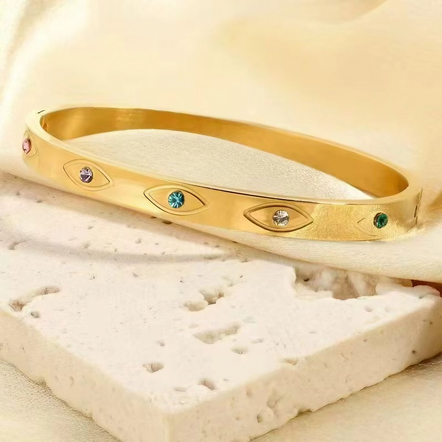 XSpiritual™- Titanium Steel Rigid Bracelet “Lumin Eye”