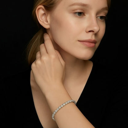 XSpiritual™- “Infinite Light” 925 sterling silver tennis bracelet