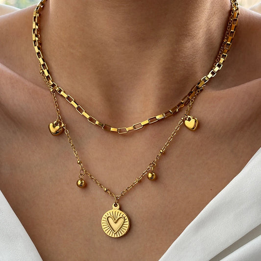 XSpiritual™- Necklace With "Heart" and Double Chain