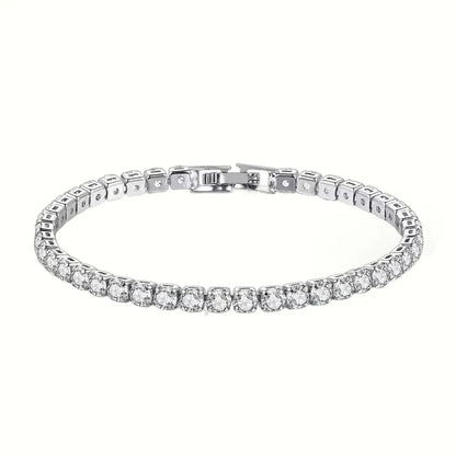 XSpiritual™- “Infinite Light” 925 sterling silver tennis bracelet