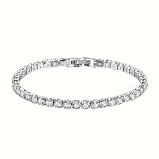XSpiritual™- “Infinite Light” 925 sterling silver tennis bracelet