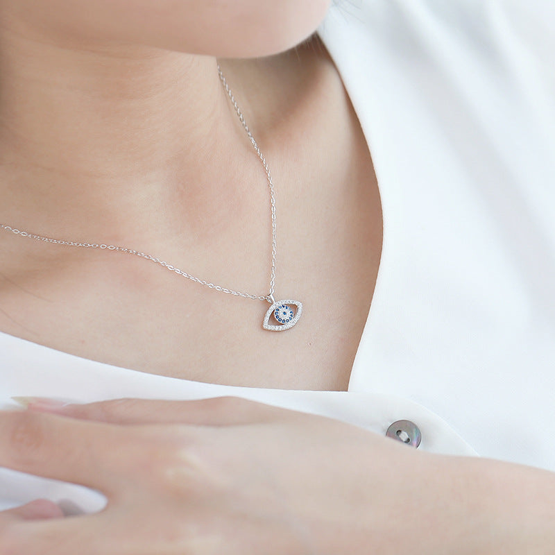 XSpiritual™- Silver necklace with "Protection from the Evil Eye."