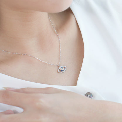 XSpiritual™- Silver necklace with "Protection from the Evil Eye."